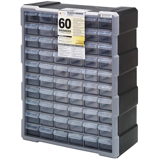 Quantum Storage Systems&#xAE; Black &#x26; Gray 60-Drawer Cabinet